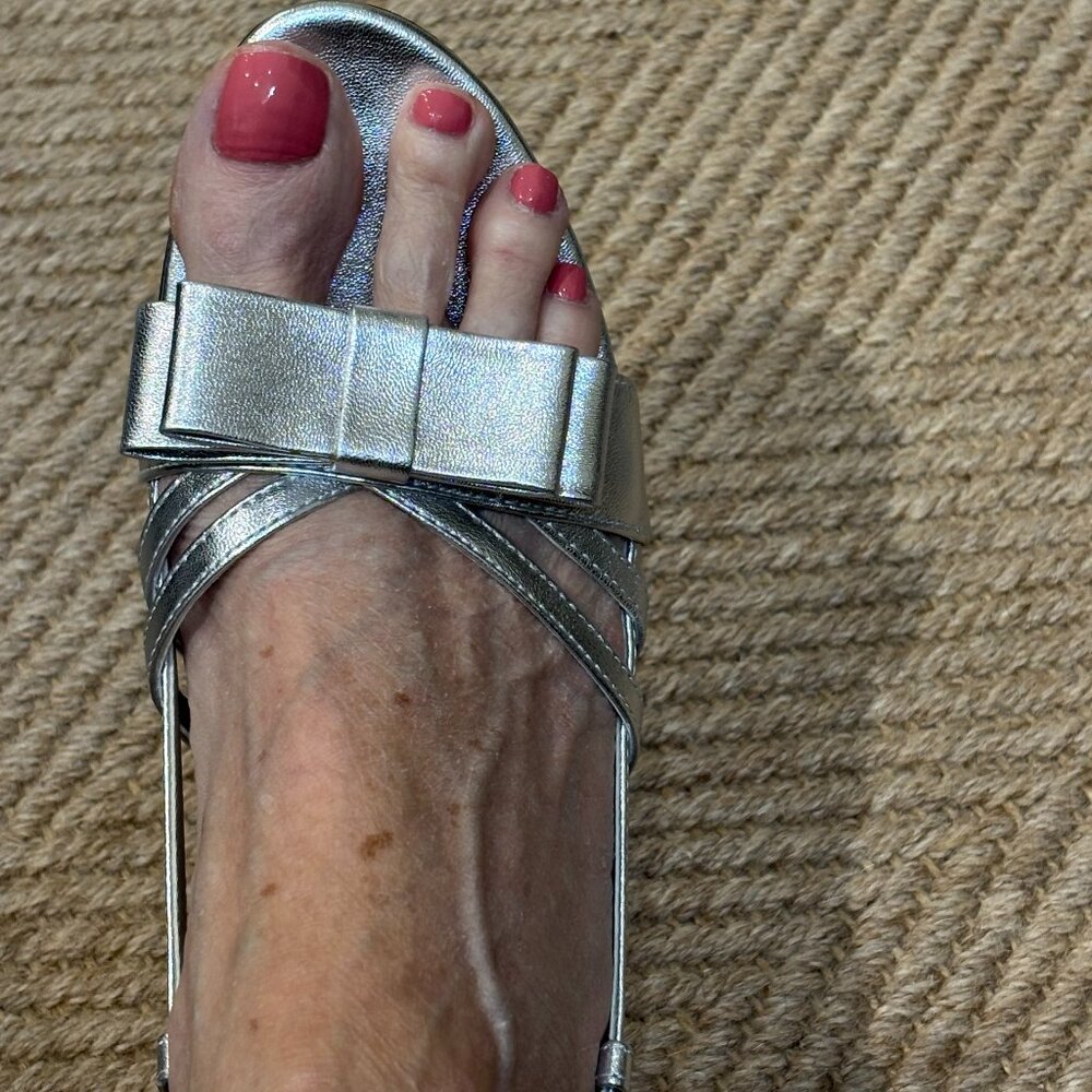 Vaneli Women's Martey Silver Slingback Sandal - Picture 8 of 16
